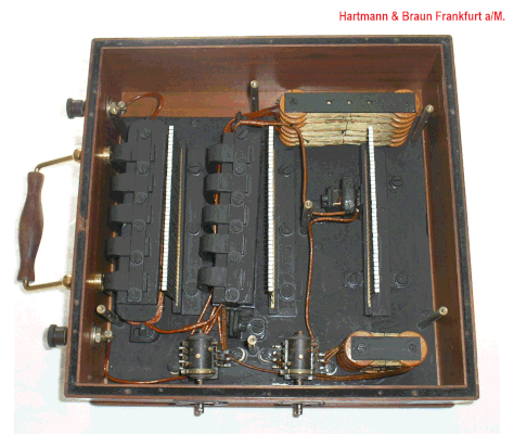 Bild 479-1 - Hartmann & Braun Frankfurt a/M. - Zungen Frequenzmesser nach Kempf - Fertigungsjahr 1928