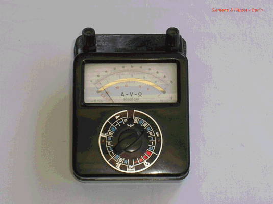 Bild 227 - Siemens & Halske - Multizet  A - V - Ohm - Gleichstrom.  Fertigungsjahr 1960