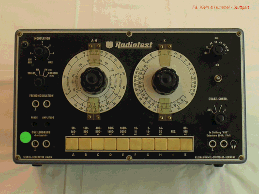 Bild 342 - Fa. Klein & Hummel Stuttgart - Signalgenerator MS 5 - Fertigungsjahr 1957