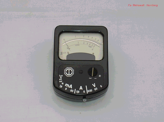 Bild 365 - Fa. Metrawatt Nürnberg - Vielfach Messgerät Metravo - Fertigungsjahr 1962