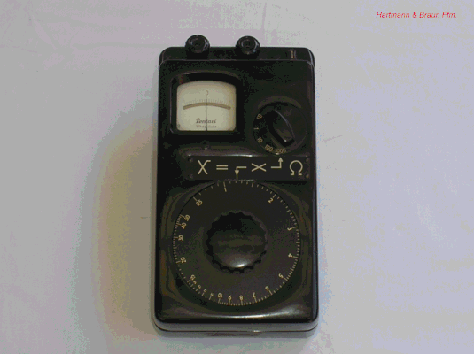 Bild 230 - Hartmann & Braun - Schleifendraht - Messbrücke - Pontavi - Wheatstone.  Fertigungsjahr 1956