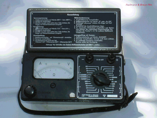 Bild 200 - Hartmann & Braun - Multifunktions - Messgerät - IRU - Militär.  Fertigungsjahr 1959