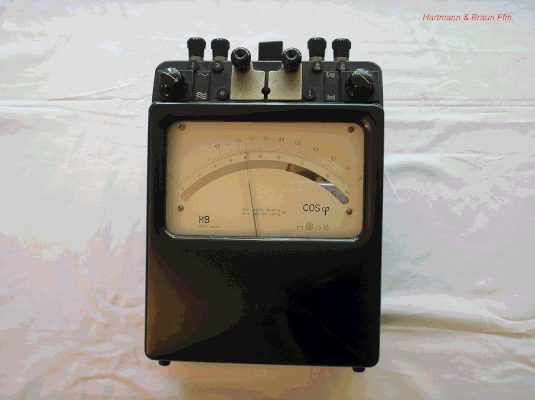 Bild 266 - Hartmann & Braun - Leistungsfaktor - Messgerät Cos. phi.  Fertigungsjahr 1959
