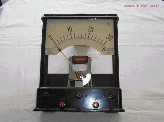 Bild 349 - UDSSR  Schulmessgerät ( Wattmeter )   Fertigungsjahr 1968