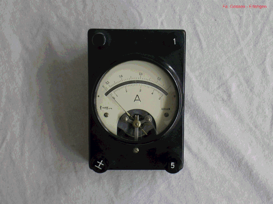 Bild 119 - Gossen - Amperemeter - Weameter - Wechselstrom.  Fertigungsjahr 1947