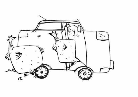 Schnell, sonst verpassen wir es! Computer-Illustration, 2019