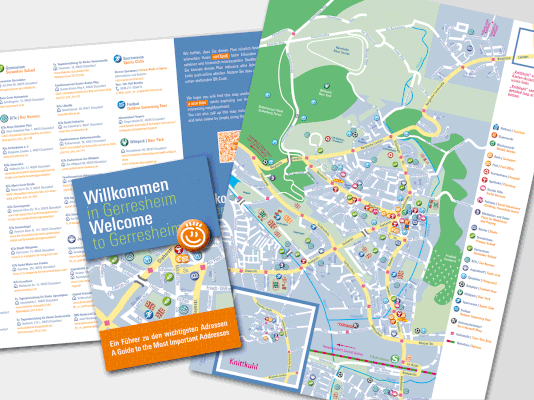 Bürgerstiftung Gerricus, Düsseldorf-Gerresheim | Gerresheim-Stadtplan für Flüchtlinge