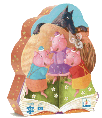 Puzzle "Les trois petits cochons"