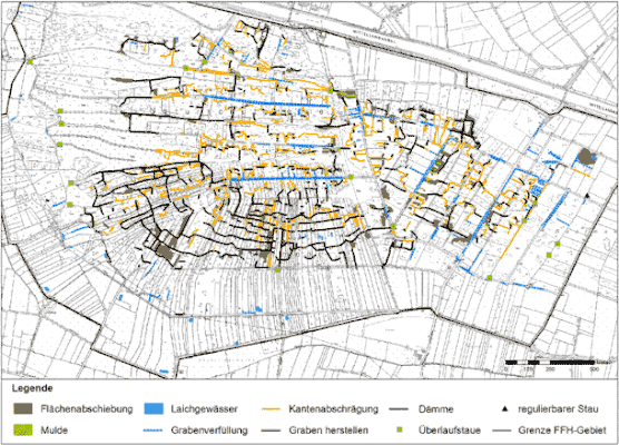 Wiedervernässung - Maßnahmen aus dem Life-Projekt 2003-08