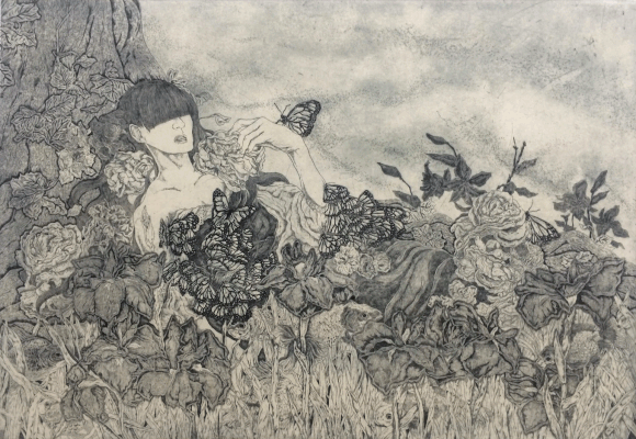 Invitation to the forever/etching/ 55×80cm/2014