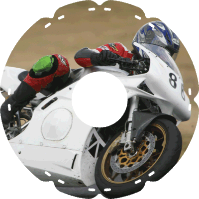 0509 Motorrad Weiß