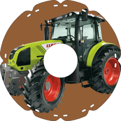0725 Traktor grün
