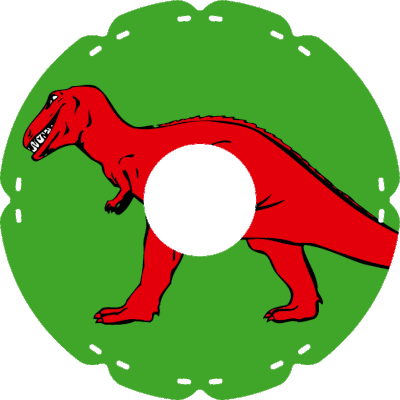 0735 Dino rot