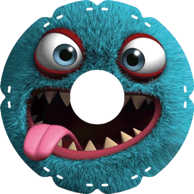 1656 Monster blau