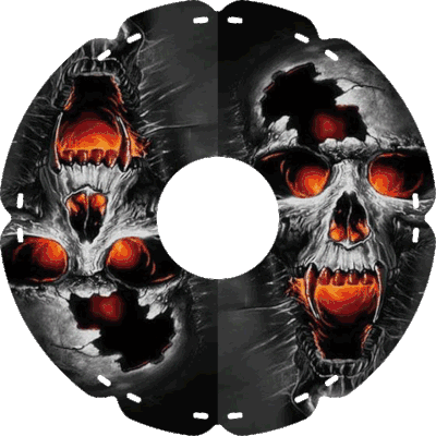 1574 Totenkopf leuchtend