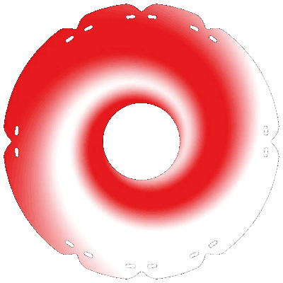 0849 Wirbel rot weiß