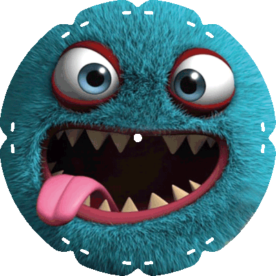 35 1656 Monster blau