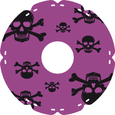 1606 Totenkopf lila