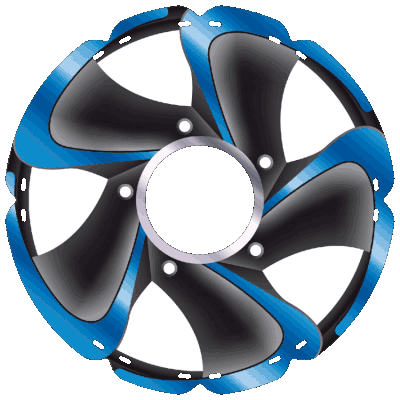 0816 Alu-Felge blau