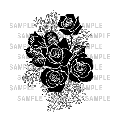 バラのイラスト 東京都渋谷区にある石材彫刻 墓石工事の専門業者です