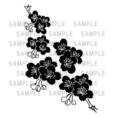 サクラのイラスト 東京都渋谷区にある石材彫刻 墓石工事の専門業者です