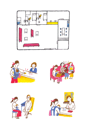ベネッセ　ひよこクラブ挿絵　2017年