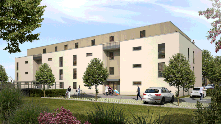 WOHNANLAGE VÖHRINGEN | Neubau Wohngebäude | 22 Wohneinheiten | Objehtplanung (HOAI) LP 1 - 8 | WiestProjekt GmbH & Co.KG , Bellenberg | Visualisierung  Ulrich Müller