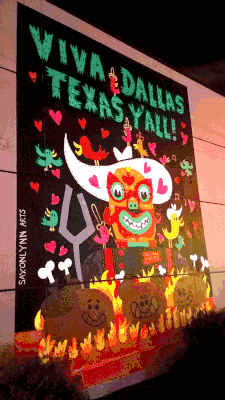 El Pollo Loco Restaurant Mural Dallas Texas