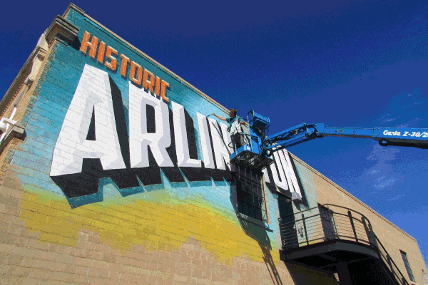Historic Arlington Texas - Vandergriff Building - Oldest Building in Arlington!