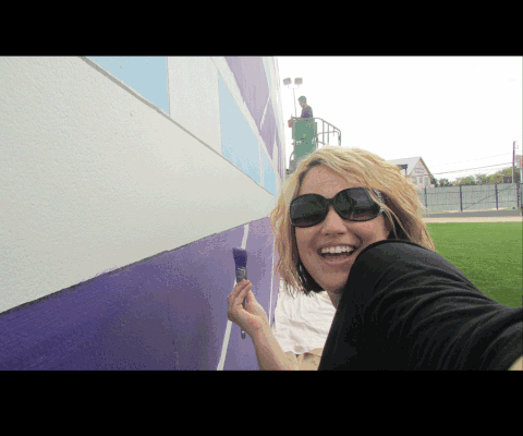 Sheri Getting Into The TCU Vibe!