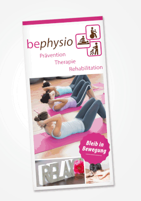 Kunde bephysio – Relaunch Flyer