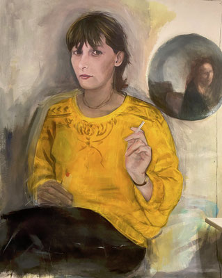 Work in Progress 2024/25 | Freundinnen | Acryl auf Leinwand | 190x150