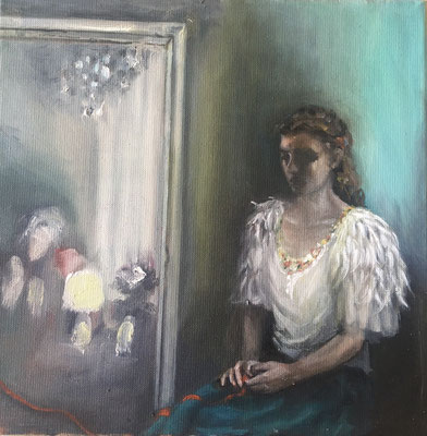 Ohne Titel 2021 Öl auf Leinwand 30x30