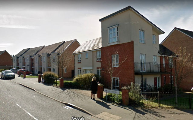 21st-century housing on Chaddesley Road - image from Google Streetview 2019