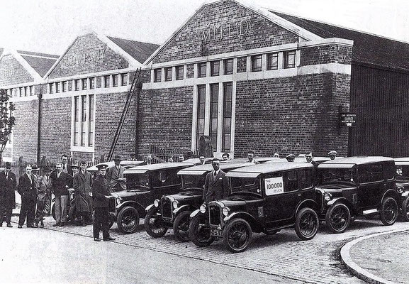 Longbridge car plant 1929 - the 100,000th Austin Seven