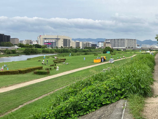 花火大会会場清掃奉仕