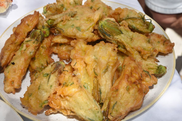 Beignets de fleurs de courgettes 