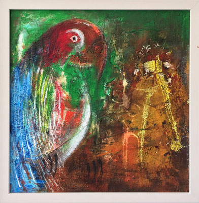 amimalia (ara) 40x40 acrylique sold