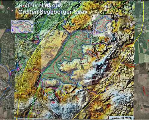 ... ergänzt mit Geländerelief des LLUR