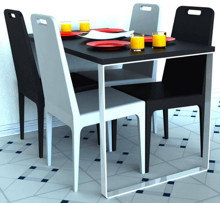 Pied de table rectangulaire pour cuisine à prix équitable Pied de table rectangulaire pour cuisine à prix équitable