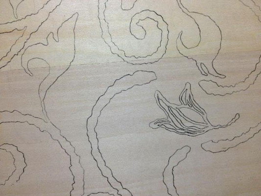 I copied this design to the board.
