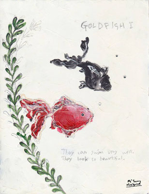 【 GOLDFISH Ⅰ 】 - acrylic paint ver. (2006)