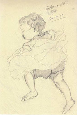 my niece who cut hair (1999.7.12 )