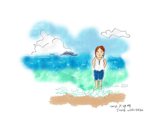 【 私たちの美しいエーゲ海✨ 】 -Suma beach (2016.7.29FRI)