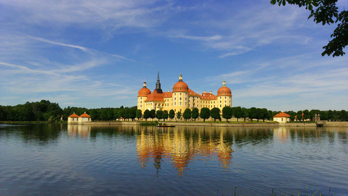 Das Schloss Moritzburg am 11. Juni 2017