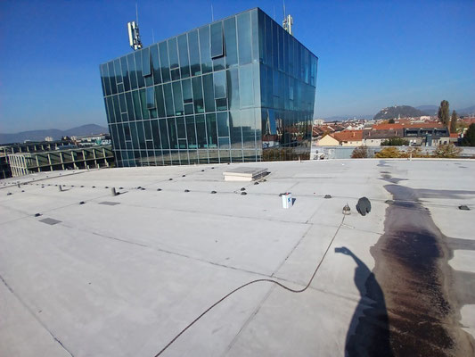 Um das Hallendach der Stadthalle Graz langfristig gegen Witterungseinflüsse zu sichern, wählte die ausführende Firma Spenglerei Metallbau Fladischer in Zusammenarbeit mit Triflex das Abdichtungssystem Triflex ProTect für die Sanierung.