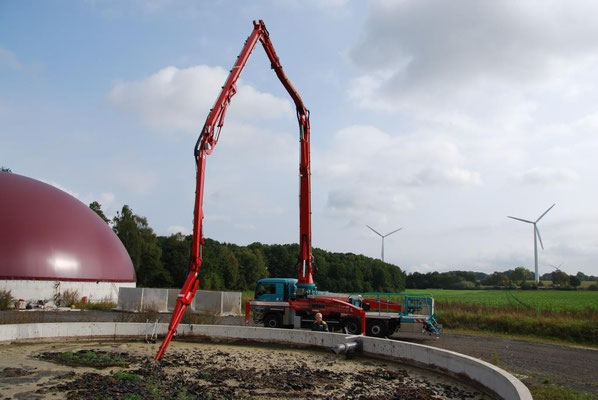 Der Güllemixer im Einsatz auf einer Biogasanlage