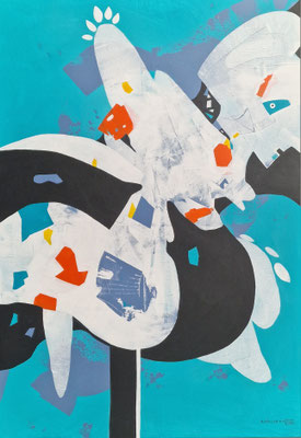 Don't hesitate,70x100cm, Acryl/LW, 2024