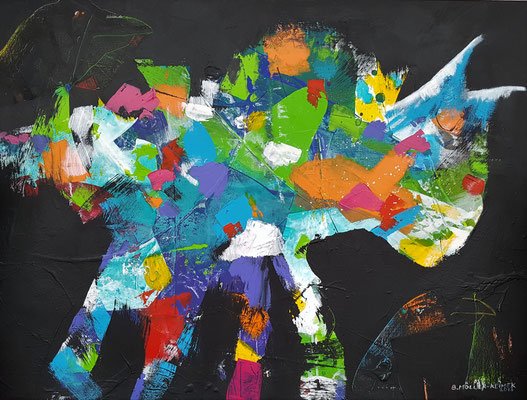 Headstrong, 80x60cm, Acryl auf LW, 2018
