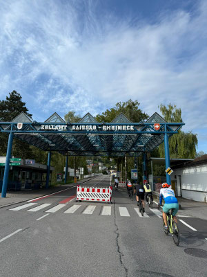 Grenzübergang in die Schweiz